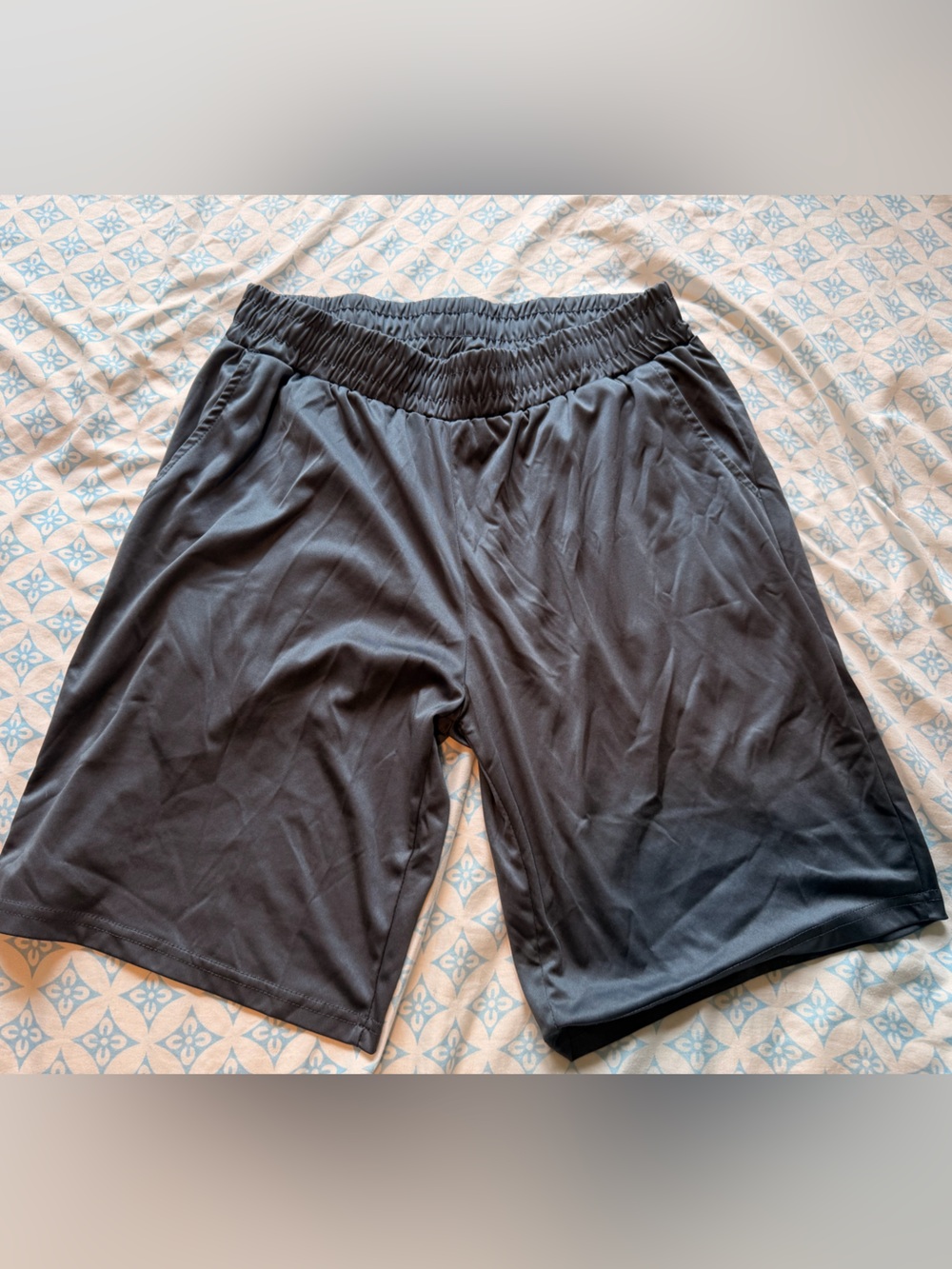 Source Unknown Black Men's Athletic Shorts with Elastic Waistband